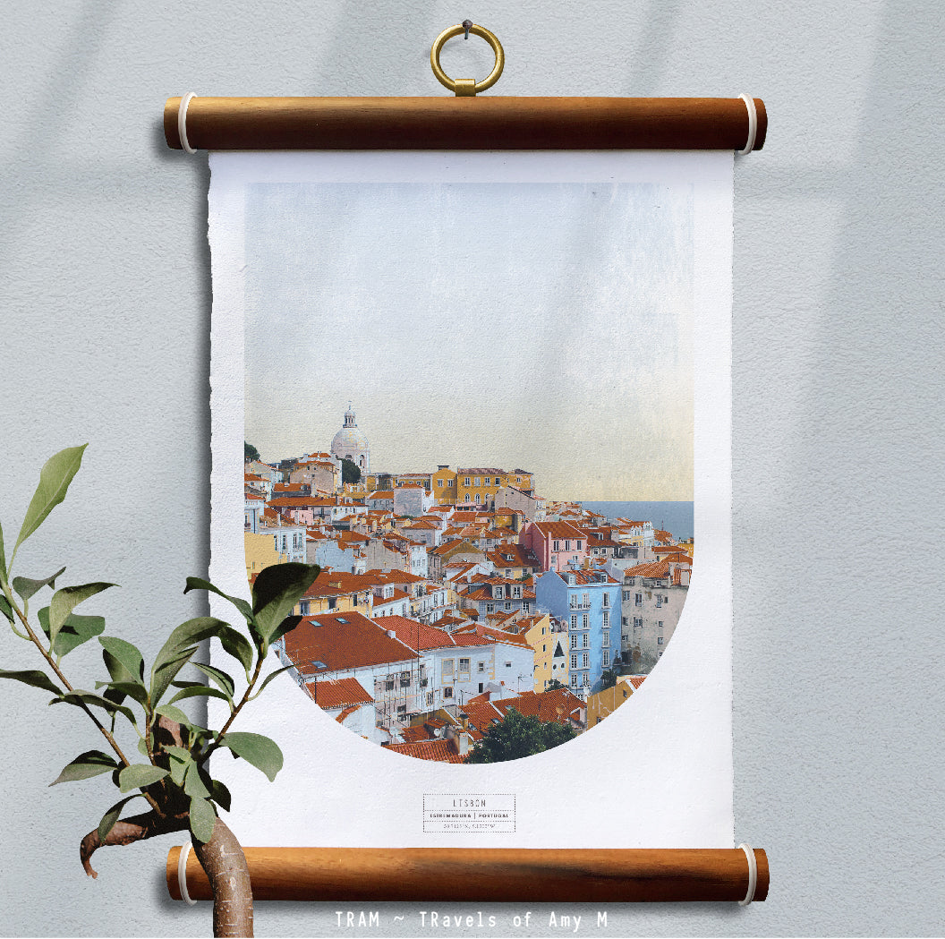 LISBON SKYLINE ART PRINT