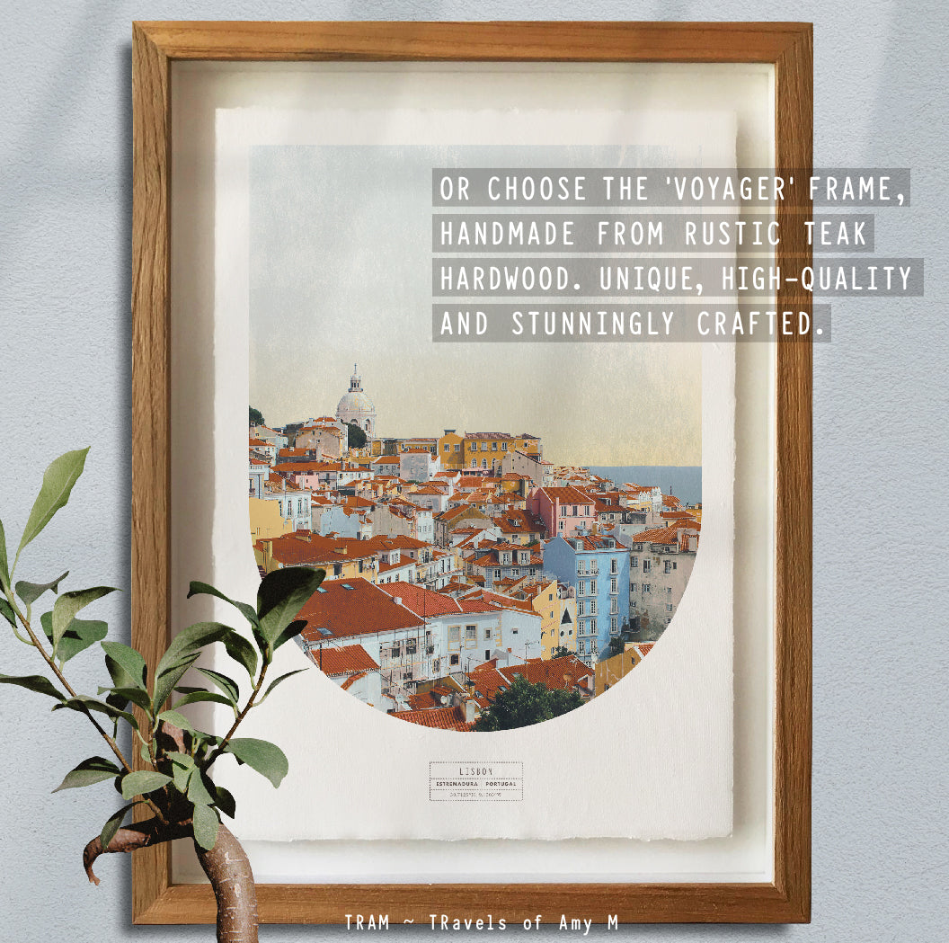 LISBON SKYLINE ART PRINT