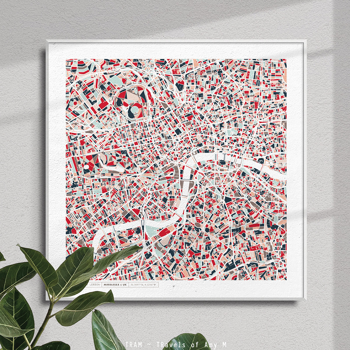LONDON MAP ART PRINT