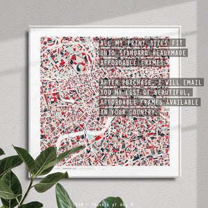 LONDON MAP ART PRINT