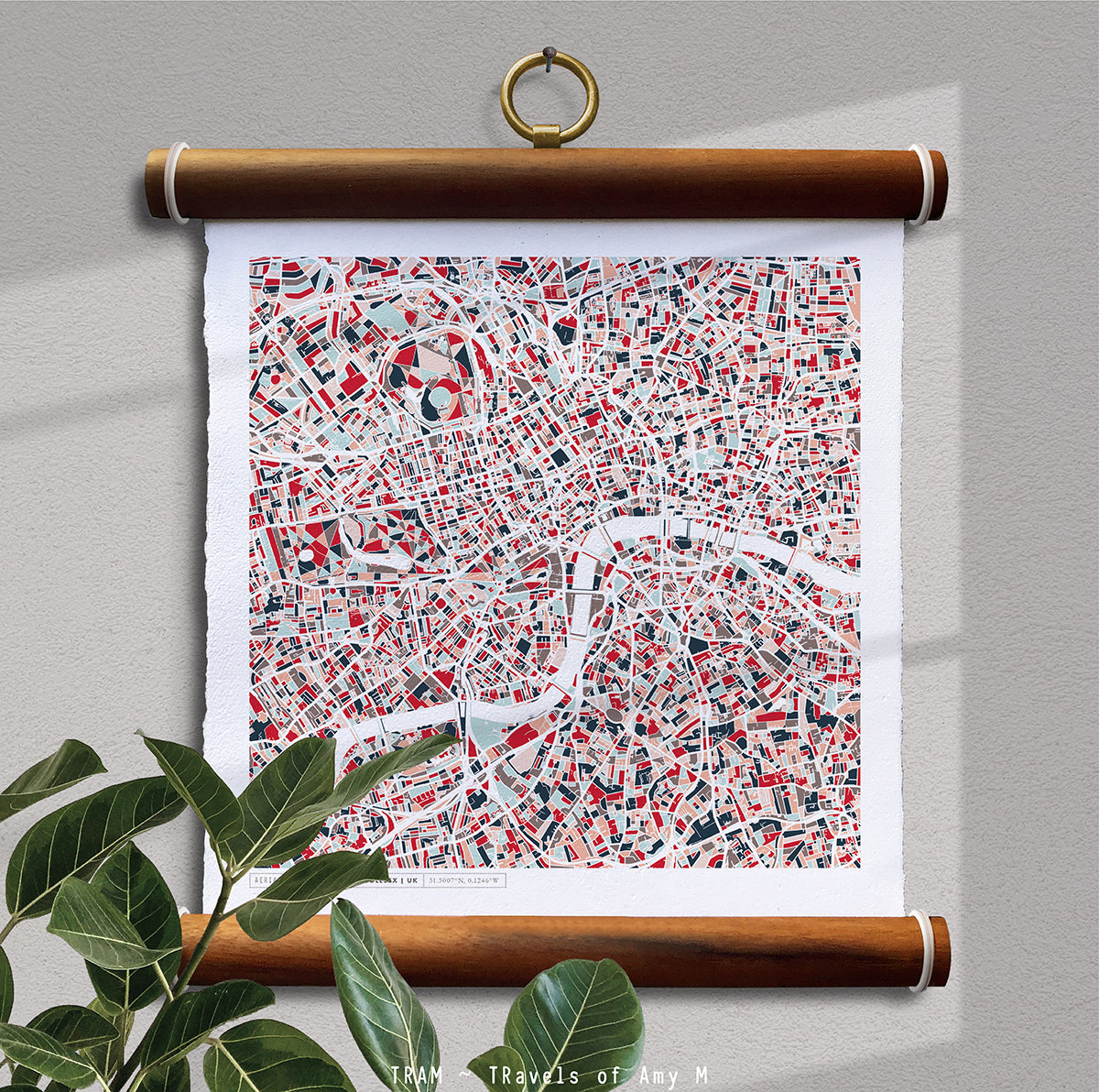 LONDON MAP ART PRINT