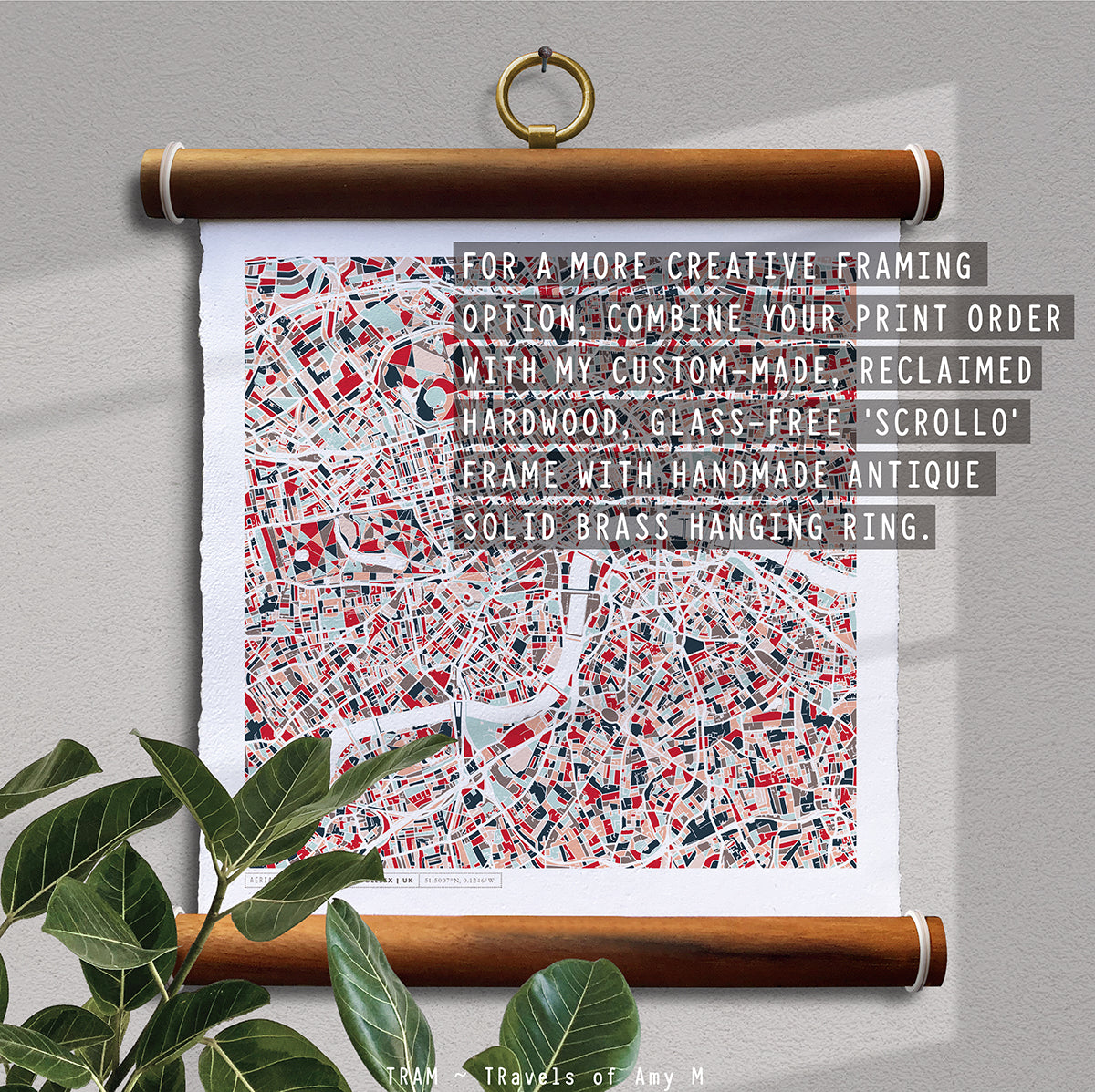 LONDON MAP ART PRINT