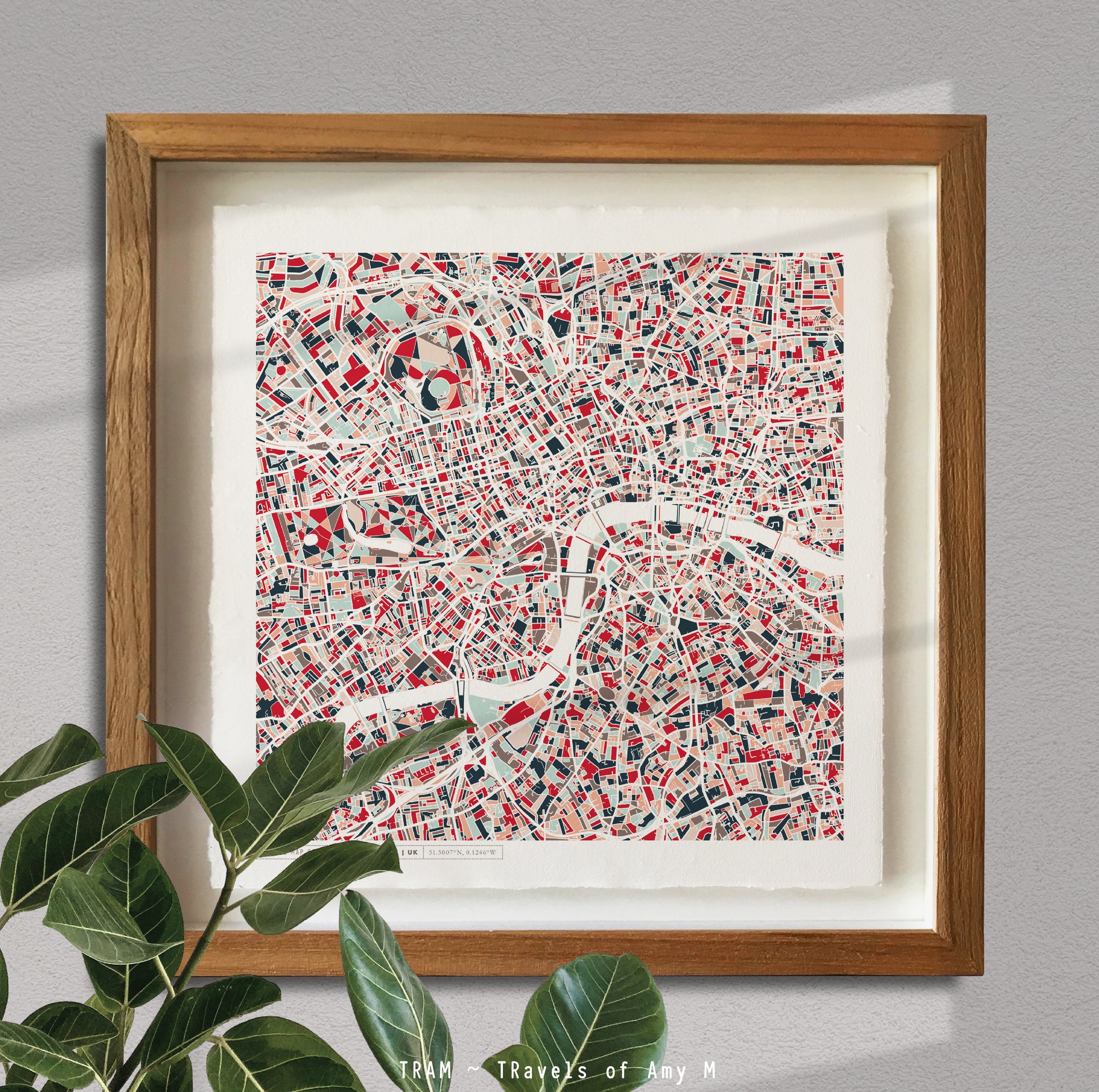 LONDON MAP ART PRINT