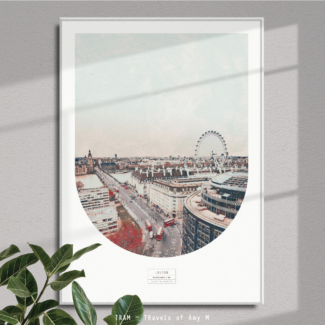 LONDON SKYLINE ART PRINT