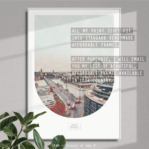 LONDON SKYLINE ART PRINT