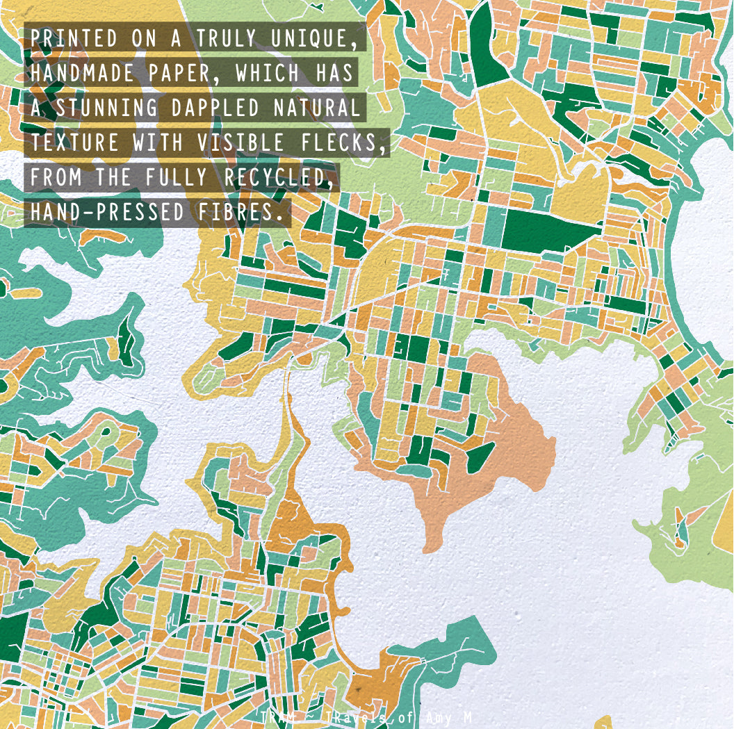 MANLY MAP ART PRINT