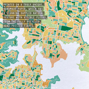 MANLY MAP ART PRINT