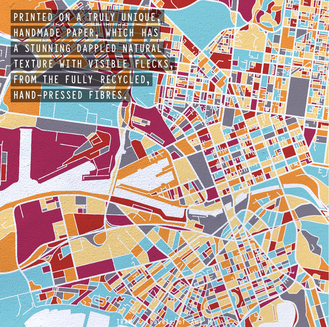 MELBOURNE MAP ART PRINT