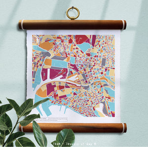 MELBOURNE MAP ART PRINT