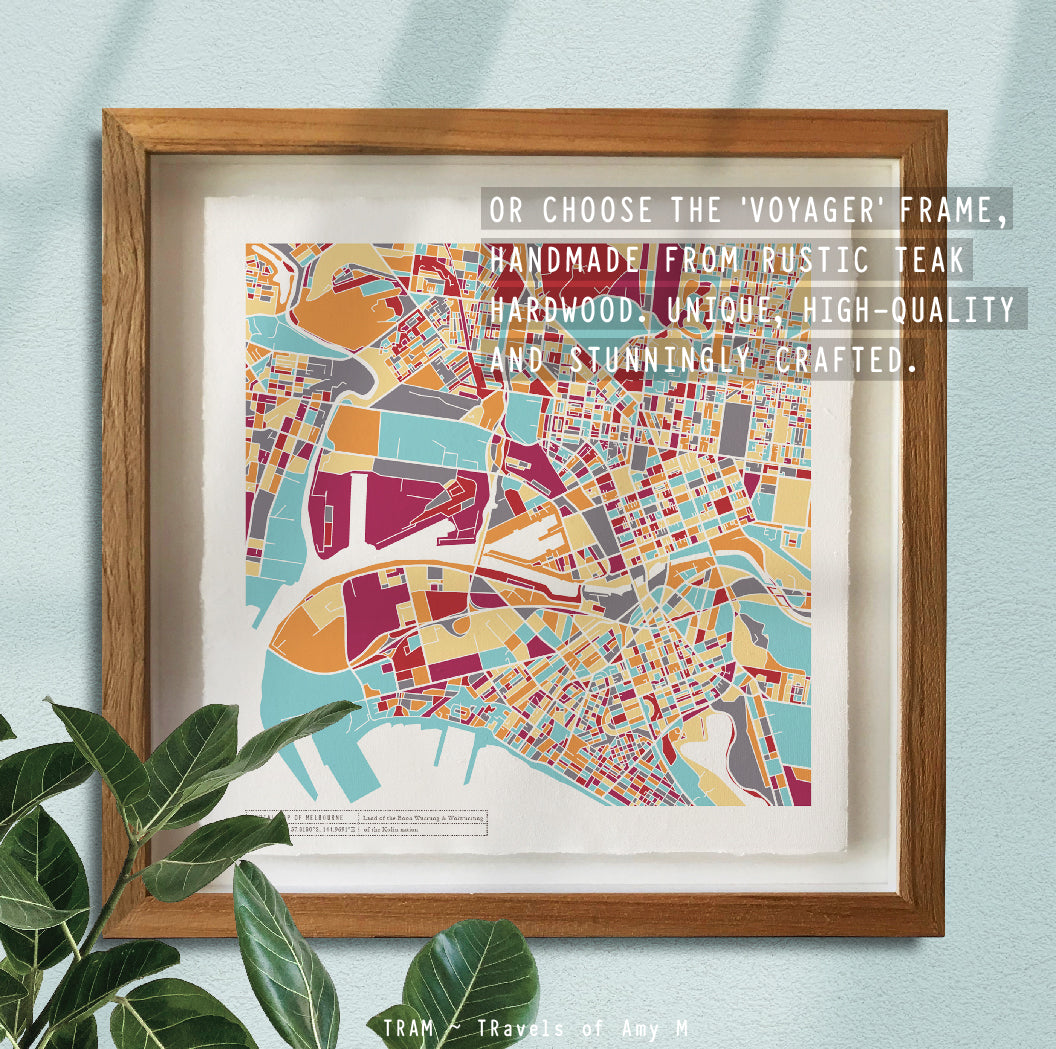 MELBOURNE MAP ART PRINT