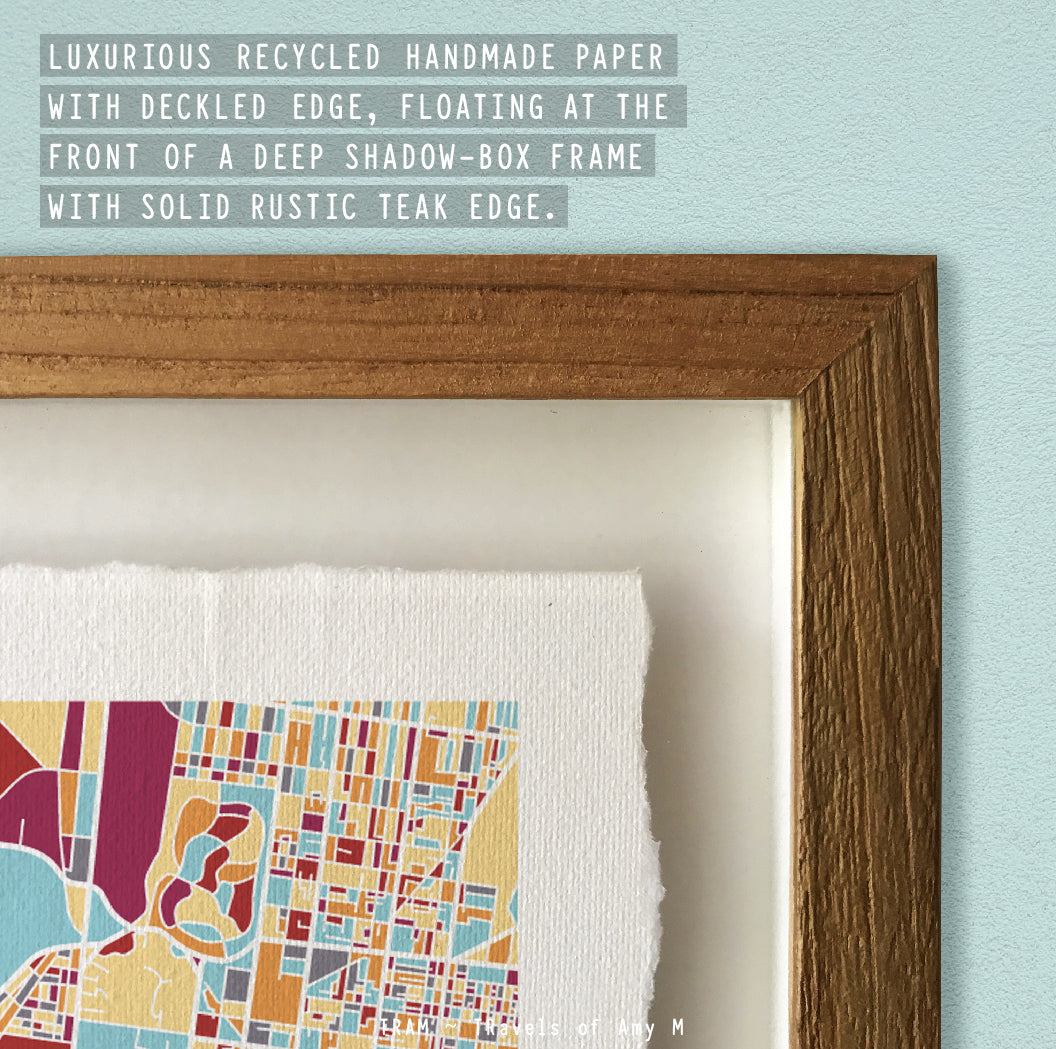 MELBOURNE MAP ART PRINT