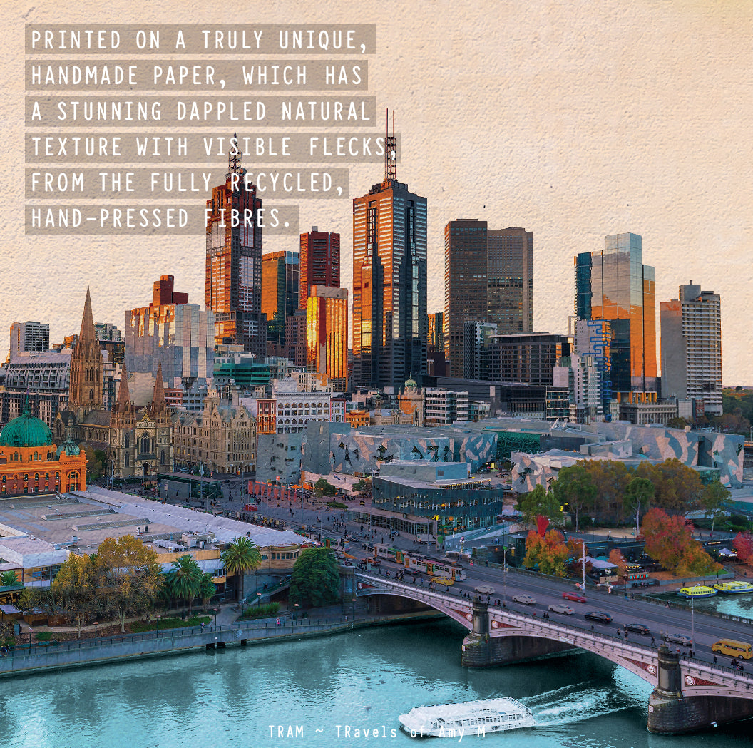 MELBOURNE SKYLINE ART PRINT
