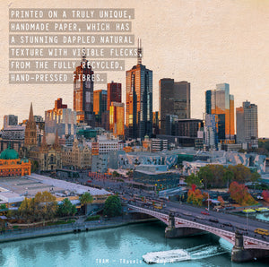 MELBOURNE SKYLINE ART PRINT