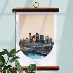 MELBOURNE SKYLINE ART PRINT