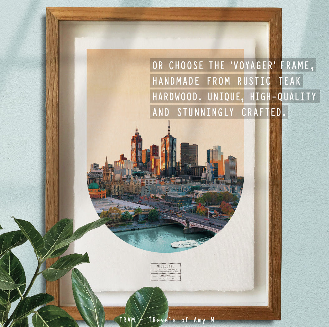 MELBOURNE SKYLINE ART PRINT