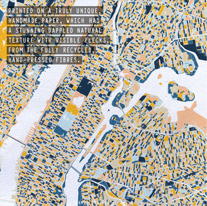NEW YORK MAP ART PRINT