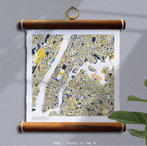 NEW YORK MAP ART PRINT
