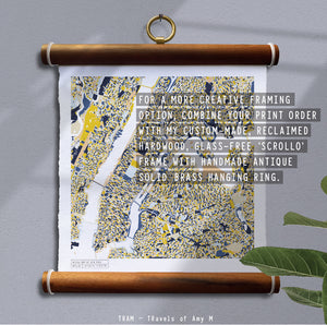 NEW YORK MAP ART PRINT