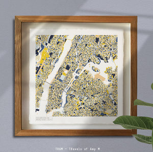 NEW YORK MAP ART PRINT