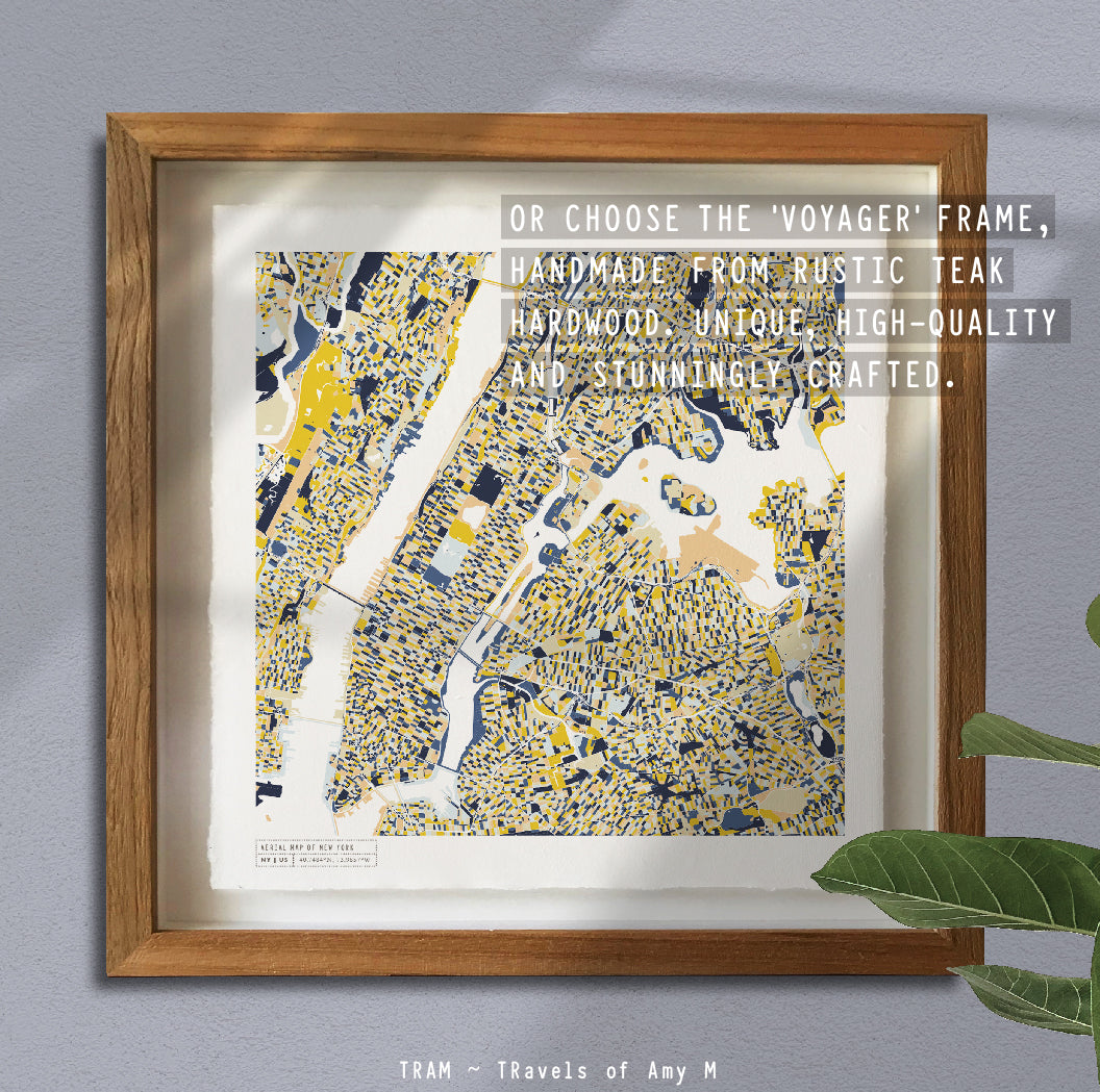 NEW YORK MAP ART PRINT