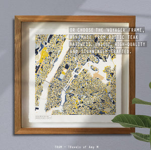 NEW YORK MAP ART PRINT