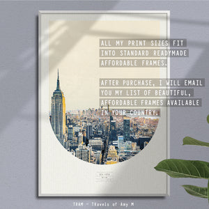 NEW YORK SKYLINE ART PRINT