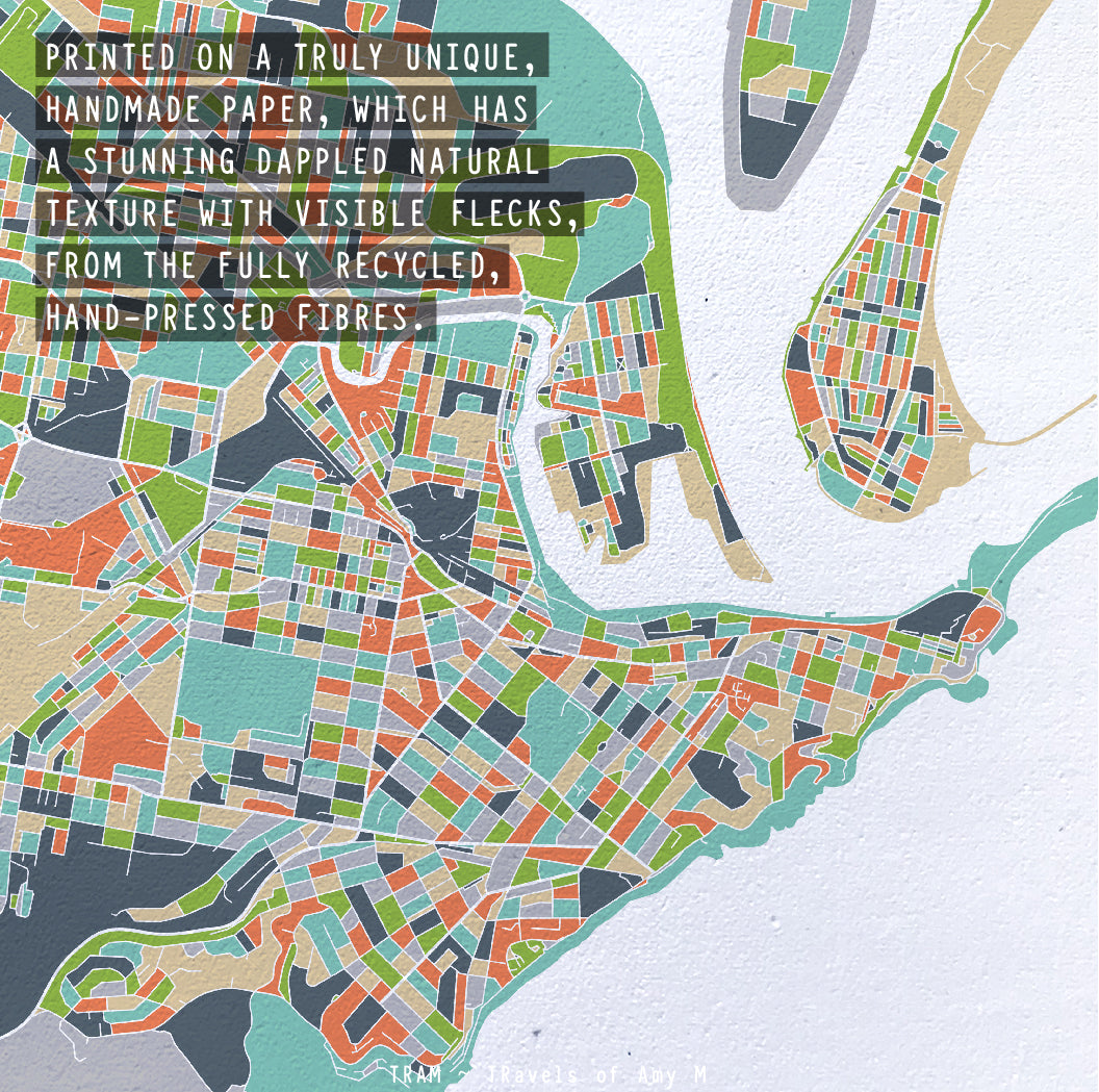 NEWCASTLE MAP ART PRINT