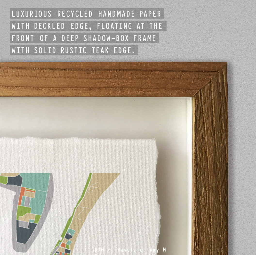 NEWCASTLE MAP ART PRINT