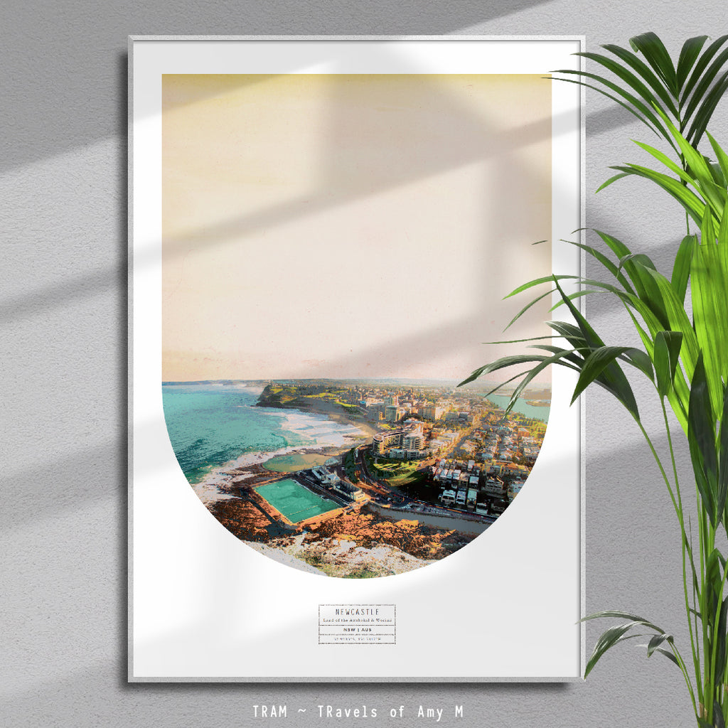 NEWCASTLE SKYLINE ART PRINT
