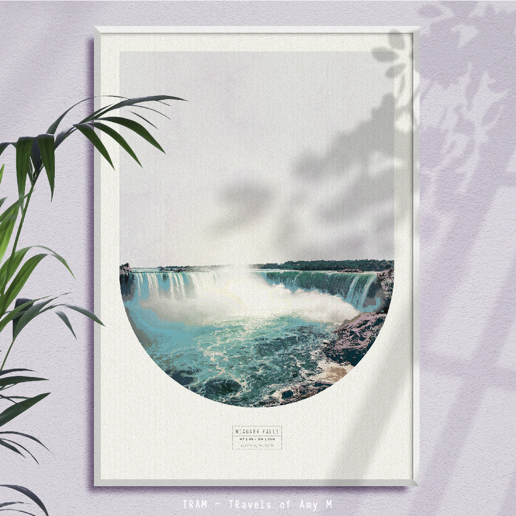 NIAGARA FALLS SKYLINE ART PRINT