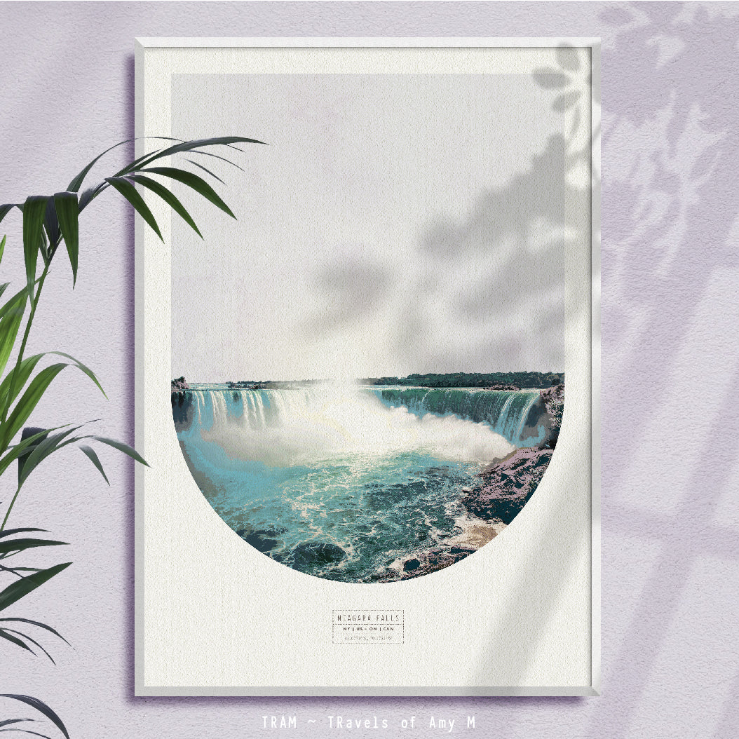 NIAGARA FALLS SKYLINE ART PRINT