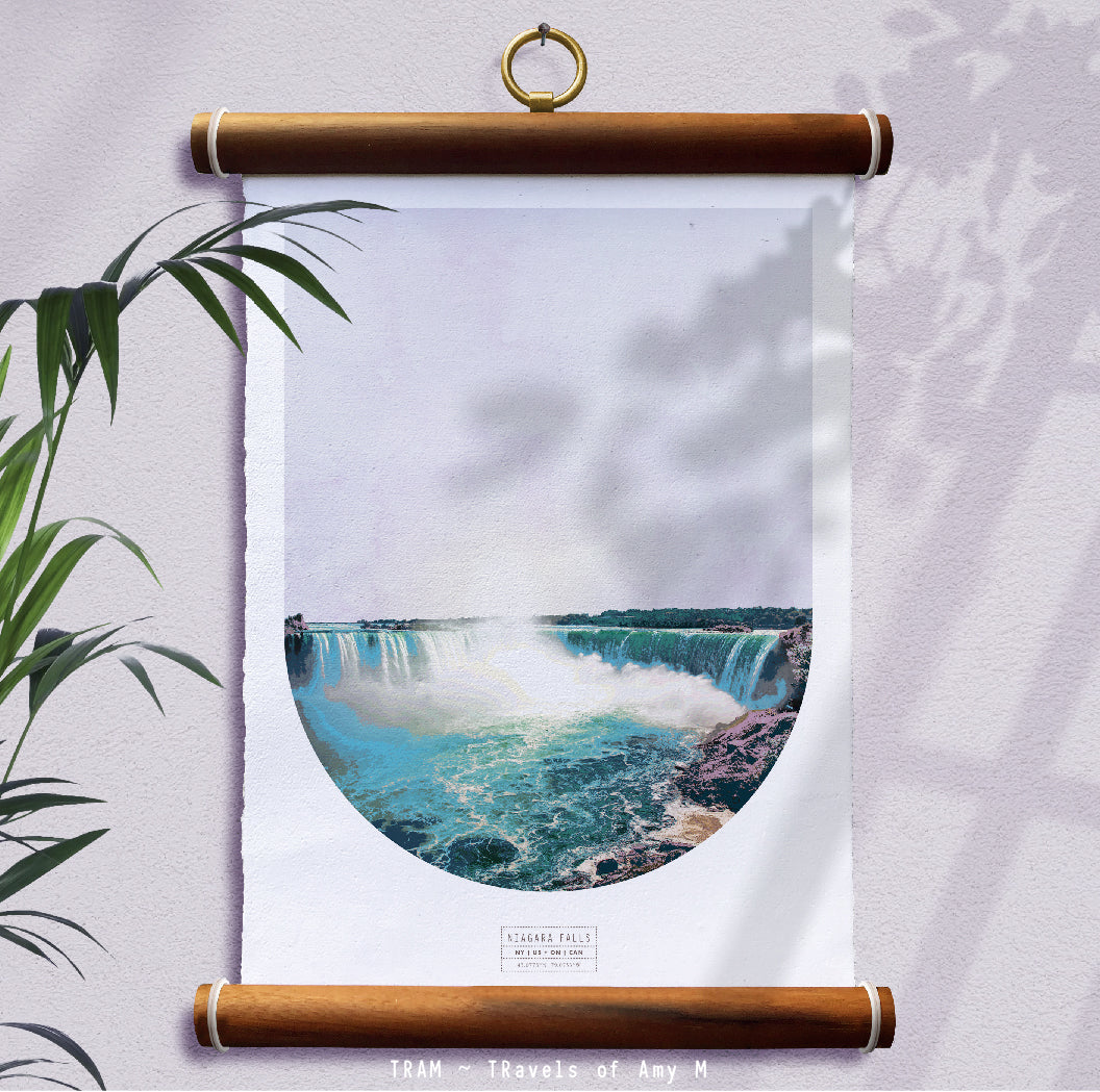 NIAGARA FALLS SKYLINE ART PRINT