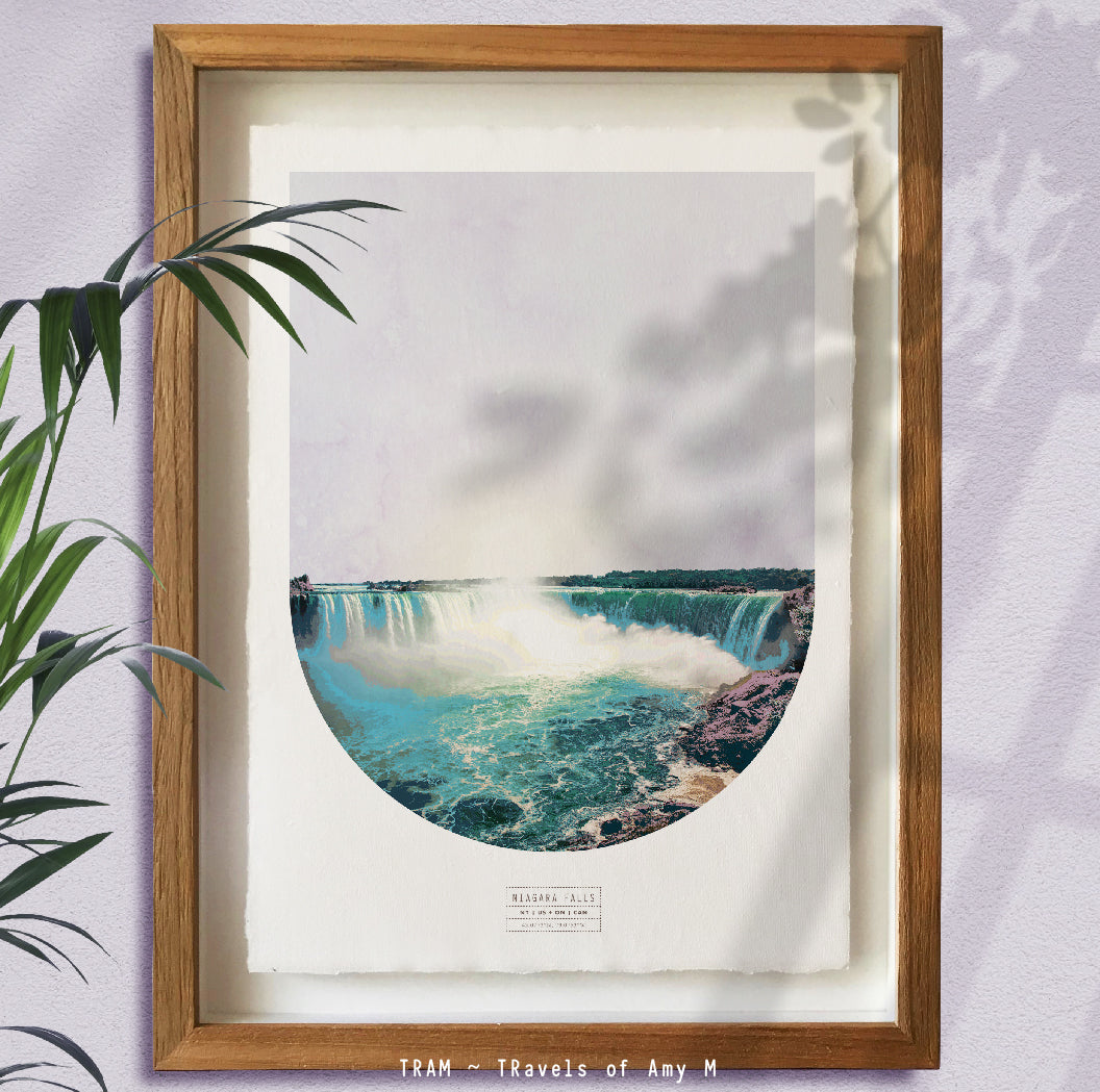NIAGARA FALLS SKYLINE ART PRINT