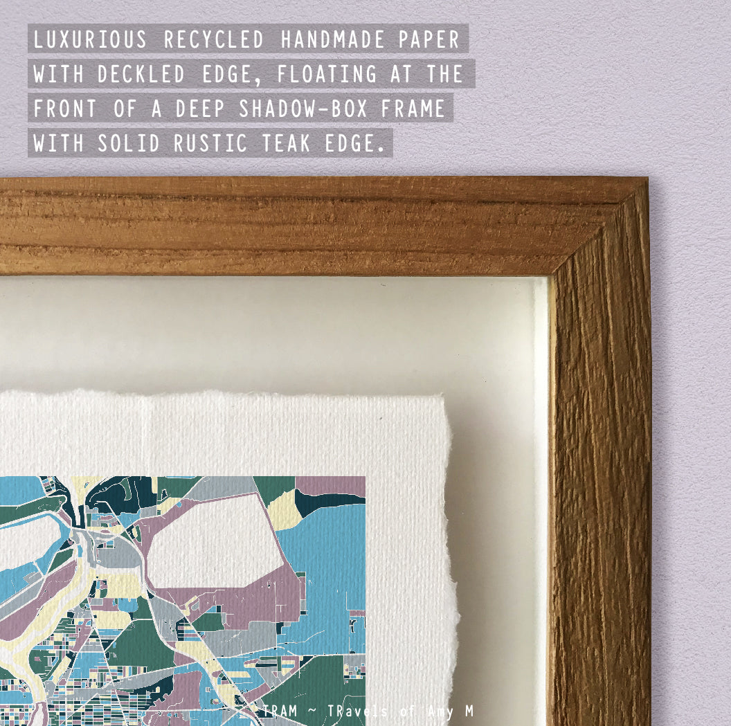 NIAGARA FALLS MAP ART PRINT