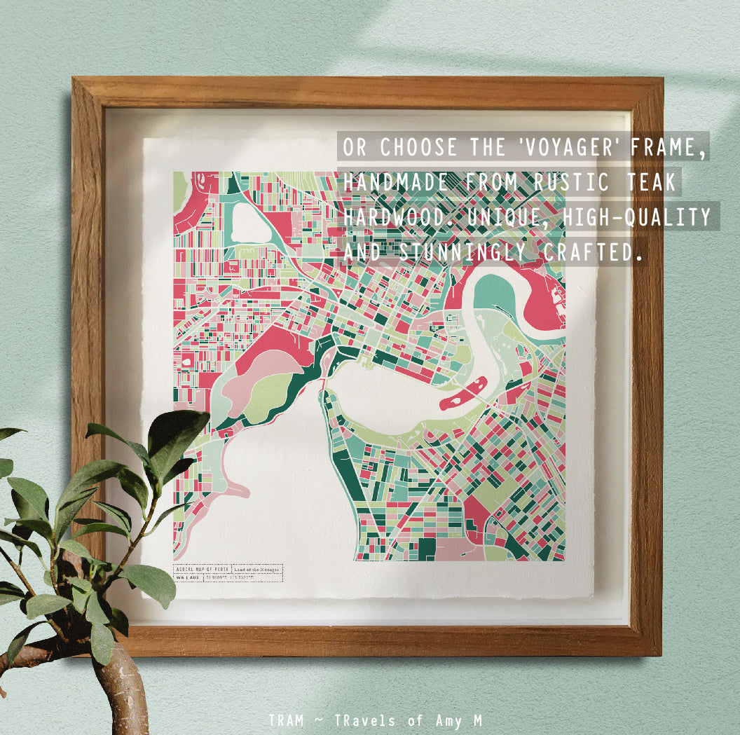 PERTH MAP ART PRINT