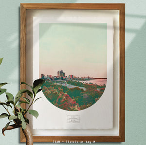 PERTH SKYLINE ART PRINT