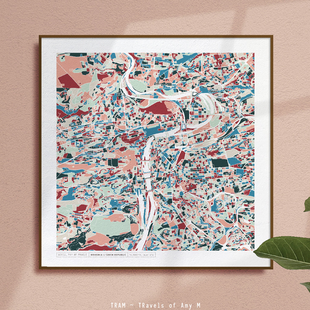 PRAGUE MAP ART PRINT