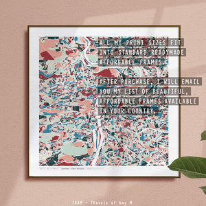 PRAGUE MAP ART PRINT