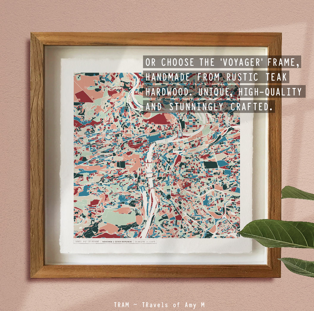 PRAGUE MAP ART PRINT