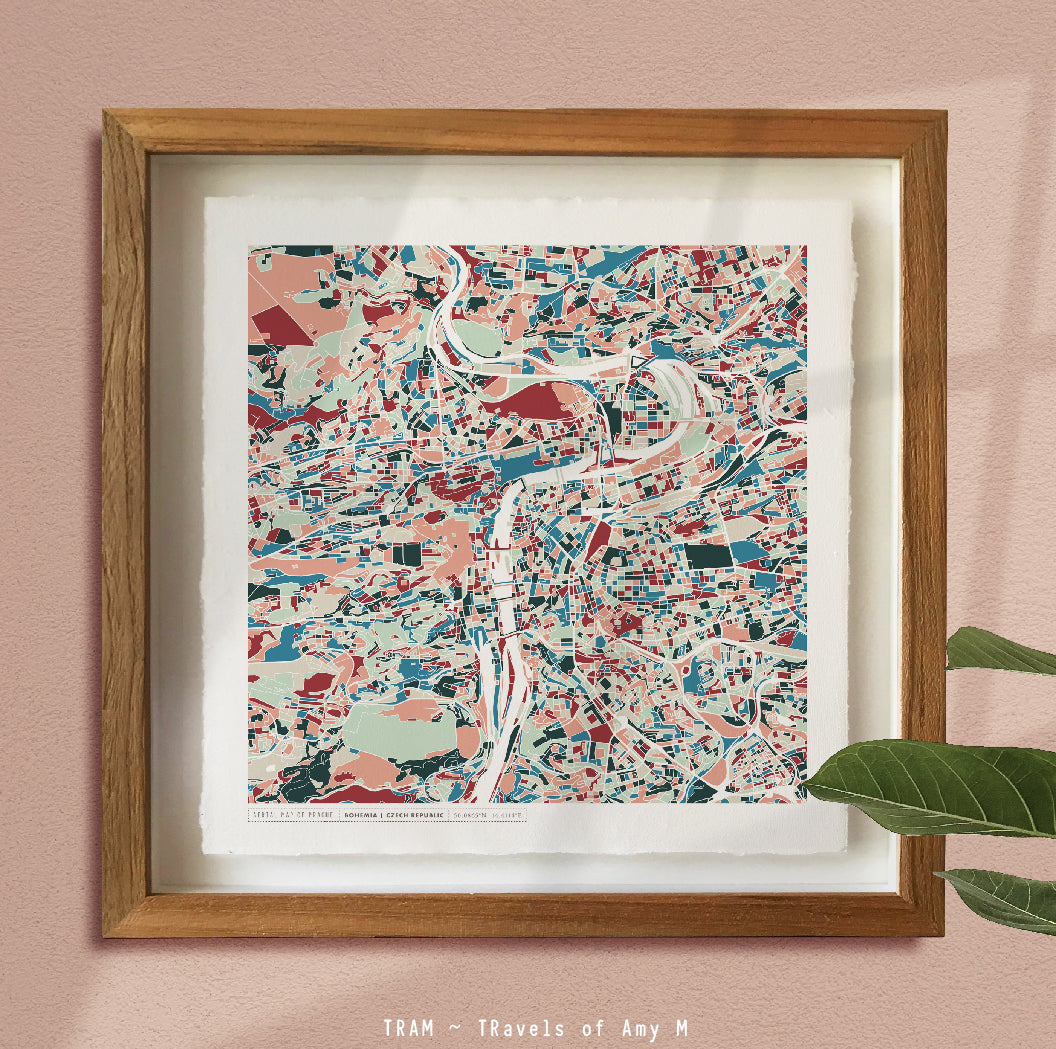 PRAGUE MAP ART PRINT