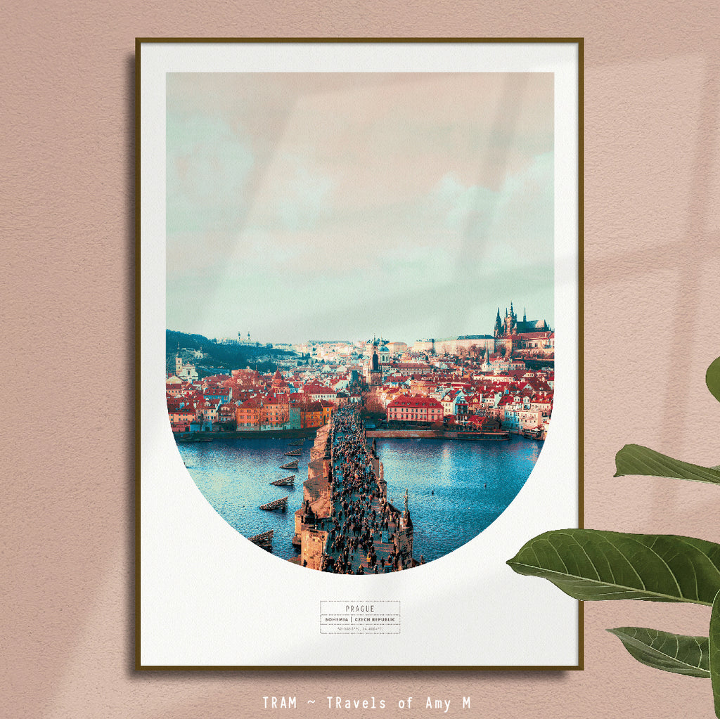 PRAGUE SKYLINE ART PRINT