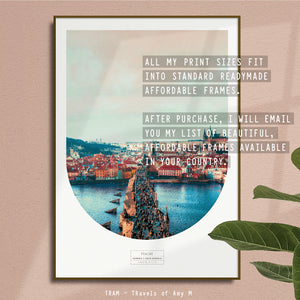 PRAGUE SKYLINE ART PRINT