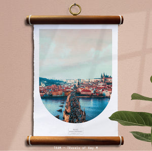 PRAGUE SKYLINE ART PRINT