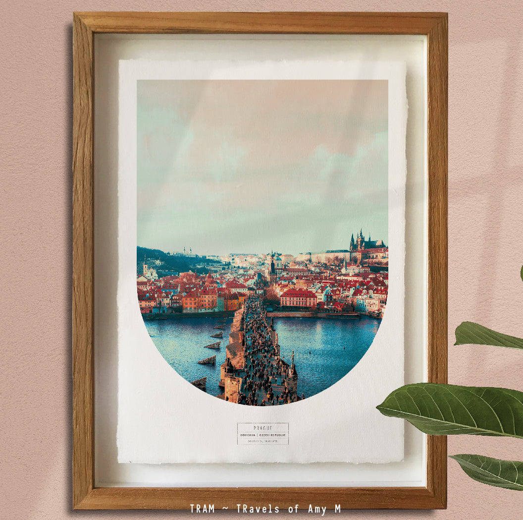 PRAGUE SKYLINE ART PRINT