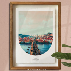PRAGUE SKYLINE ART PRINT