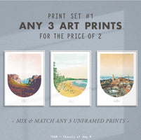 ANY 3 ART PRINTS FOR PRICE OF 2