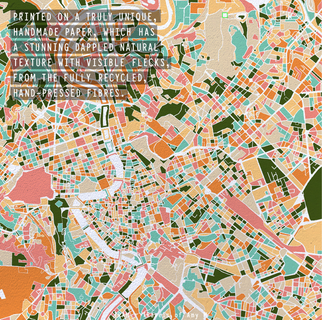 ROME MAP ART PRINT