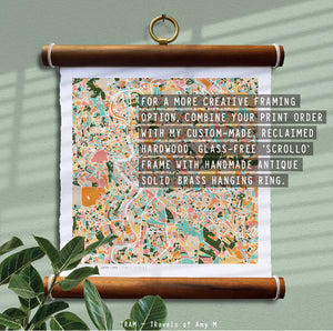 ROME MAP ART PRINT