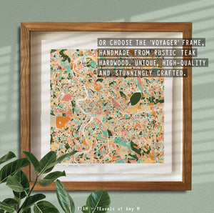 ROME MAP ART PRINT