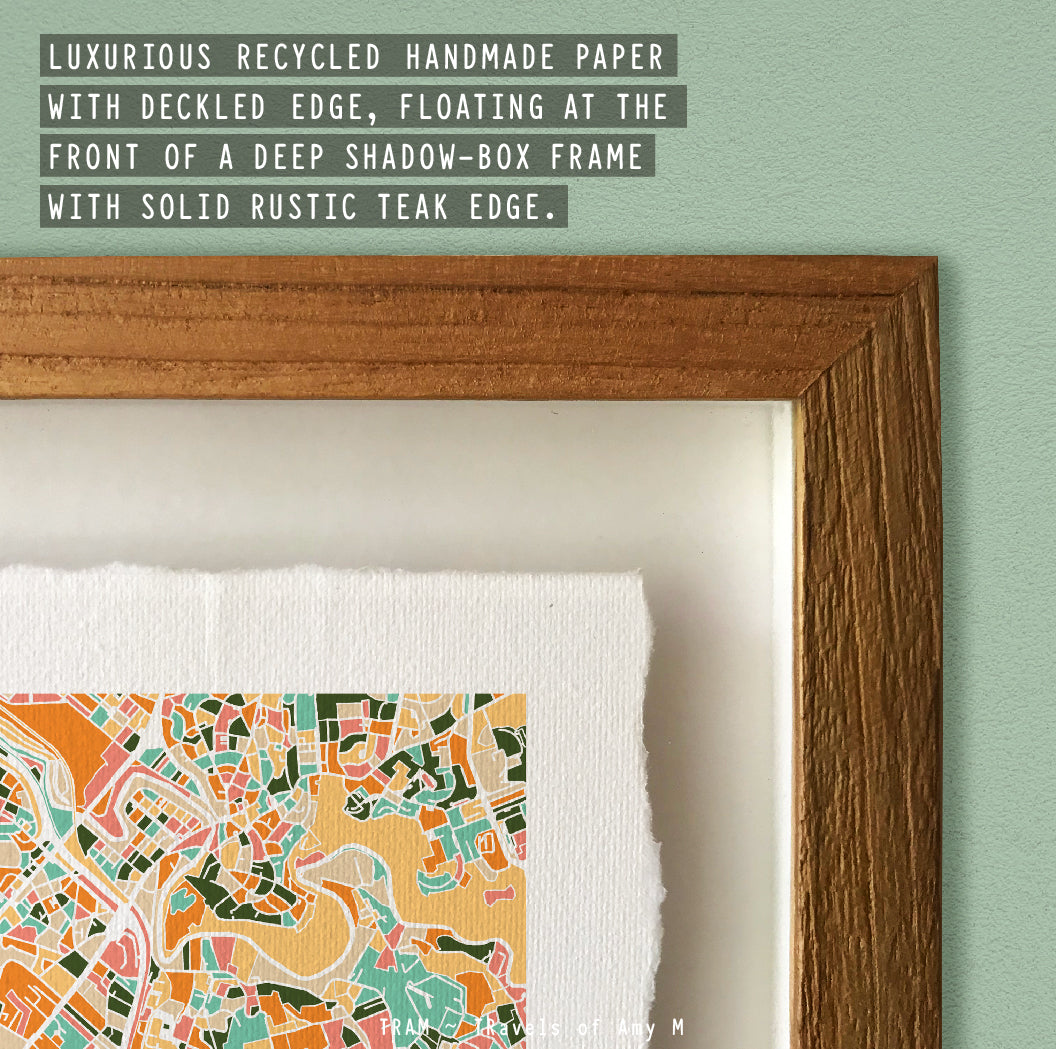 ROME MAP ART PRINT